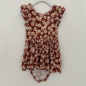 Little Sleepies Limited Edition Mocha Blossom Dress 18-24mo